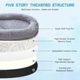 thumbnail image 4 of FICISOG Luxury Warm Human Sized Dog Bed for People, 72" x 51" x 11"Large Size Fluffy Bean Bag Cloud Bed for Adults, Pets, Kids Doze Off - Removable & Washable Fur Cover - Non-Slip Bottom, 4 of 12