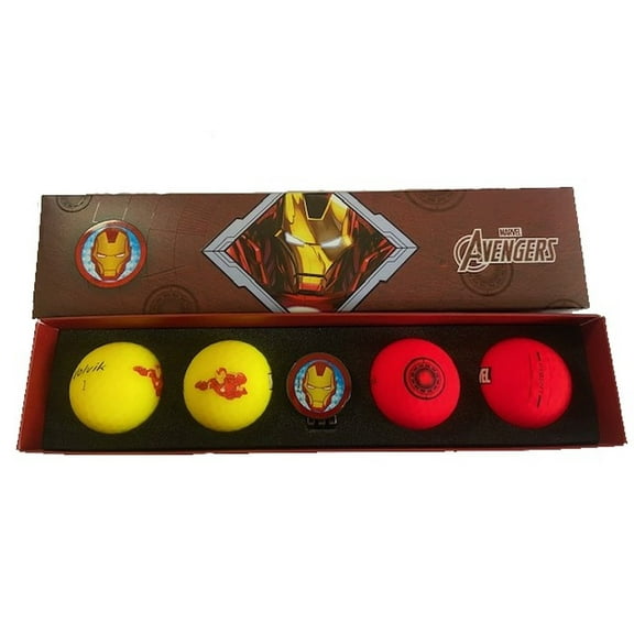 Volvik Vivid Soft Marvel X 4.0 Golf Balls (Iron Man, 4pk) 2025 Gift Set NEW
