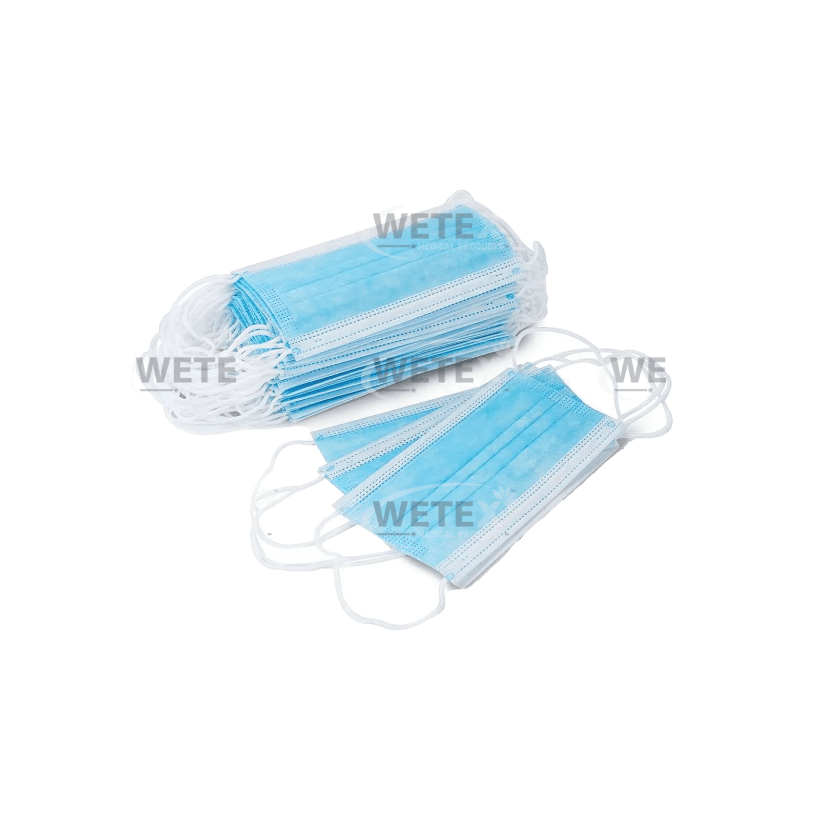 200pcs, Disposable Blue Face Masks (Disposable) – 3-ply