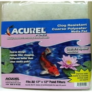Acurel Pond Filter Replacement Coarse Media Pads 12" X 12" 1 count