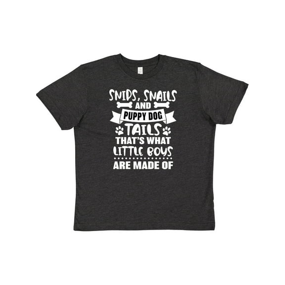 Inktastic Snips Snails and Puppy Dog Tails That's What Little Boys Youth T-Shirt