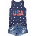 thumbnail image 6 of American Flag Tank Top Women 4th of July Tanks Tops for Womens USA Flag Patriotic Shirts Vest, 6 of 8