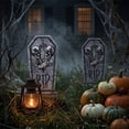 thumbnail image 3 of suore Halloween Outdoor Decor, Halloween RIP Graveyard Tombstones, Halloween Tombstones Outdoor Decorations for Graves Decorations with Metal Stakes for Cemetery Yard Lawn Party Decor, 3 of 6