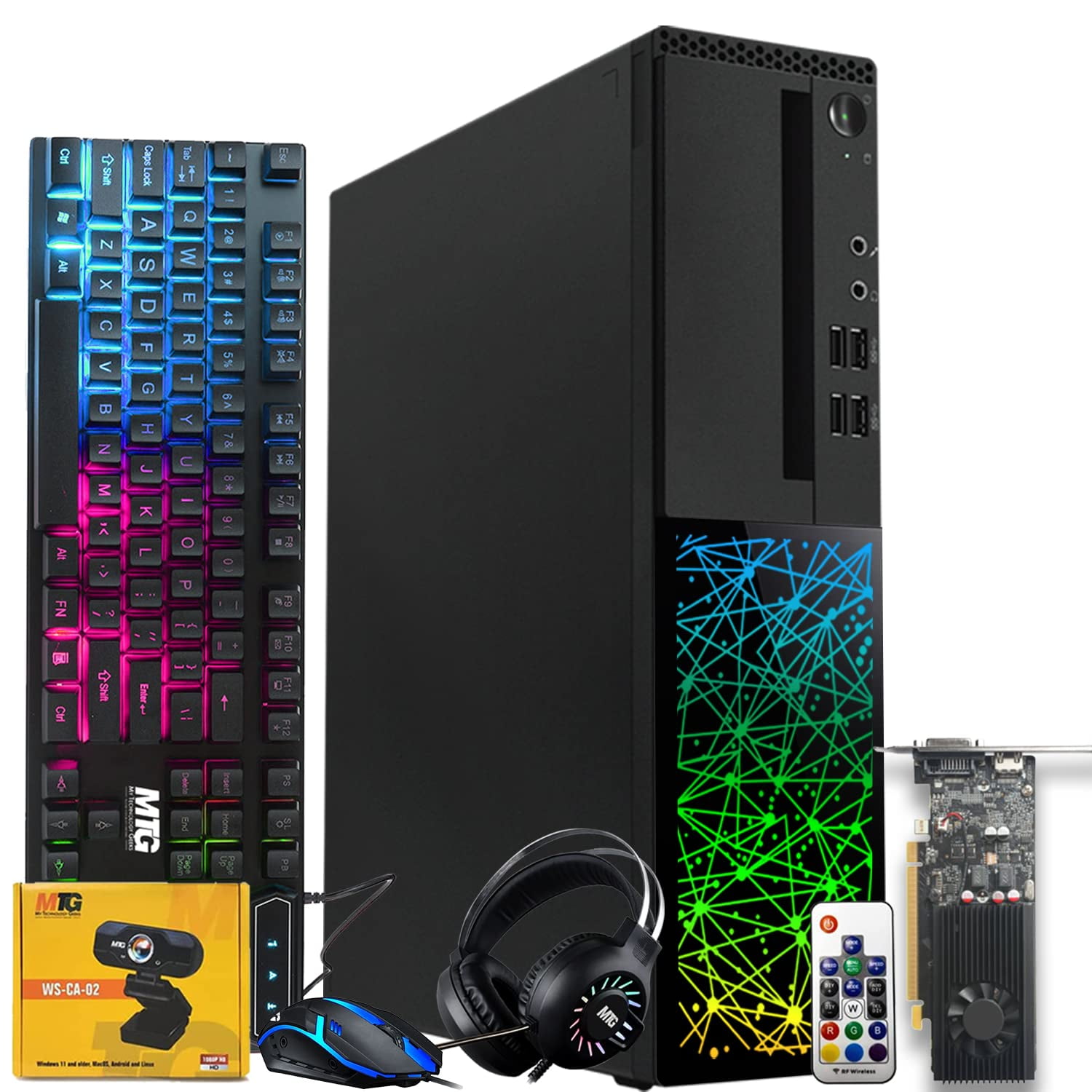 Foxtec Gaming PC, Intel Core i7 3.9GHz, 16GB RAM, 512GB SSD