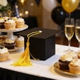 thumbnail image 3 of Lunxisen 6 Pcs Graduation Cap Gift Box Tassel Decor Party Favor Treat Packaging Sweet Snack Container Celebration Supplies, 3 of 7