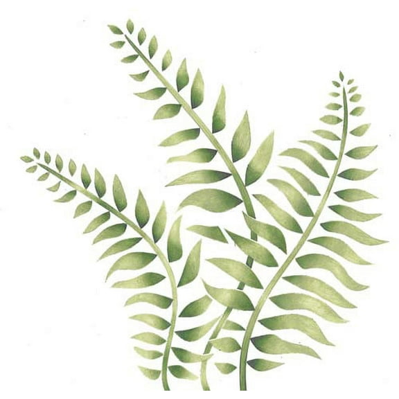 Triple Fern Wall Stencil 2402 by Designer Stencils