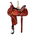 thumbnail image 2 of 1PC Western Saddle Christmas Tree Ornament , Acrylic Horse Riding Saddle Hanging Pendant, Cowboy Saddle Hanging Decorations Western Theme Party Decor for Xmas Tree Farmhouse Home Decor, 2 of 4