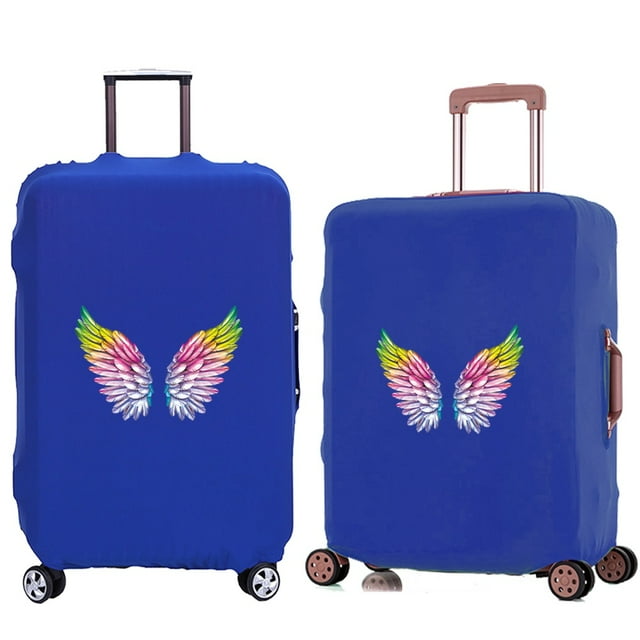 Suitcase Protective Cover Trolley Travel Suitcase Elastic Dustroof Cover Apply To 18-28 Inch Luggage Feather Series Pattern 8Feather008 M