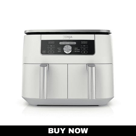 Ninja Foodi 6-in-1 8-Quart 2-Basket Air Fryer with DualZone Technology – Air Fry, Roast, Reheat, Dehydrate, Bake, and Recook