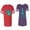 Men Red / Women Purple, variant on Captain First Mate Matching Couple Cotton Jerseys (Men Red / Women Black) (Men S / Women S)