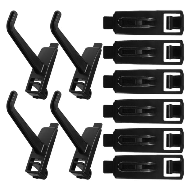 10 ganchos de pared resistentes para herramientas de garaje, accesorios de tablero perforado para organizar palas, rastrillos, escaleras y sillas plegables.