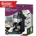 Brentwood GA134BK GA134BK 4Cup Stainless Steel Espresso and