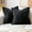 Black, variant on Decorative Throw Pillow Covers for Couch Bed Livingroom 20x20 Inch Set of 2 Black Boho Accent Throw Pllows Broadside Striped Patchwork Soft Corduroy Pillowcases