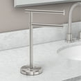 thumbnail image 2 of Gatco 1472SN Countertop 2-Arm Pivot Finger Towel Holder Stand, Satin Nickel, 2 of 4