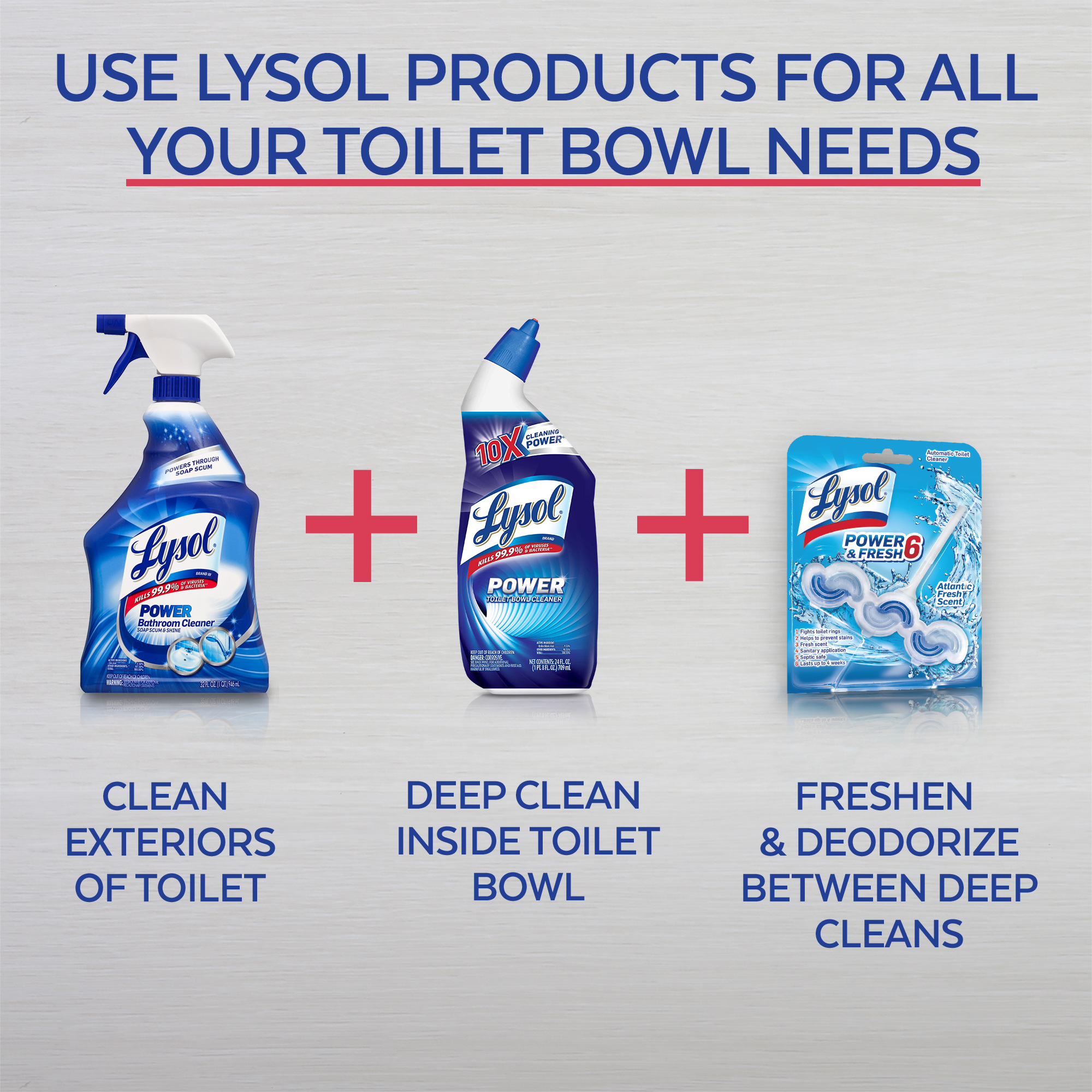 Lysol Power Toilet Bowl Cleaner Gel, For Cleaning and Disinfecting, Stain Removal, 24oz (Pack of 2) - image 5 of 6