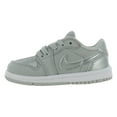 thumbnail image 3 of Nike Jordan 1 Retro Low OG Infant/Toddler Shoes Size 4, Color: Neutral Grey/Metallic Silver, 3 of 4