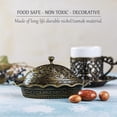 thumbnail image 3 of Crystalia 4.5" Ellipse Traditional Oriental Vintage Metallic Decorative Bowls, Set of 2, 3 of 6