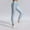 Light Blue, variant on Hvot&aat Women's Tight Fitting High Stretch Fitness Pants Seamless Luscious Curvy Yoga Leggings Solid Color Ankle Jeans