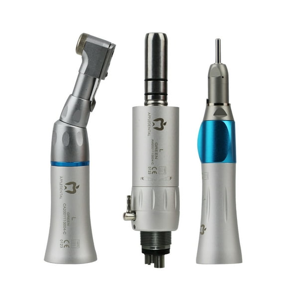 AppleDental Green-L Handpiece and Air Motor Set With External Water Spray