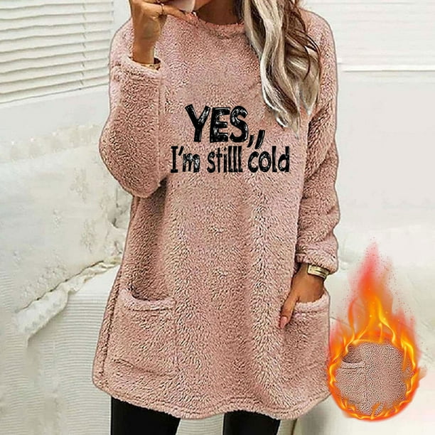 Ailaofu Womens Fall Long Sleeve T-Shirts Casual Tops for Leggings Loose Soft Blouses with Pocket