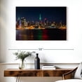 thumbnail image 3 of Elephant Stock Nyc Usa Skyline Wall Art - Horizontal Canvas Wall Art - Living Room Wall Decor - City Canvas - Orange And Blue Decor - 39" x 26", 3 of 8