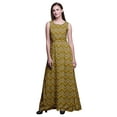 thumbnail image 1 of Bimba Ikat Robe Longue Décontractée Sans Manches à Col Rond pour Femmes, Imprimée - Très Petit, 1 of 6
