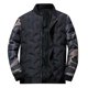 thumbnail image 1 of Gibobby Chamarras de franela de moda para hombre Chamarra acolchada de algodón con cuello de y cremallera de Color sólido informal a la de otoño e invierno para hombre(Negro,XG), 1 of 5