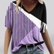 thumbnail image 1 of Fiudx Ofertas Flash Del Día Solo En Línea Camisetas Holgadas de Manga Corta con Cuello En V Informales con Estampado de Moda para Mujer, 1 of 4
