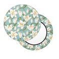 thumbnail image 2 of Susaid Lilies Flowers Print Elastic Bar Stool Cover Personalized Washable Stool Cover for Barbershop Home Bar Kitchen-13 inch, 2 of 7
