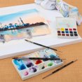 thumbnail image 5 of New York Central Oasis Synthetic Premium Brushes - Elite Professional Watercolor Brushes for Artists, Painting, Students, Studios, & More! - [Travel Round - Size #4], 5 of 7