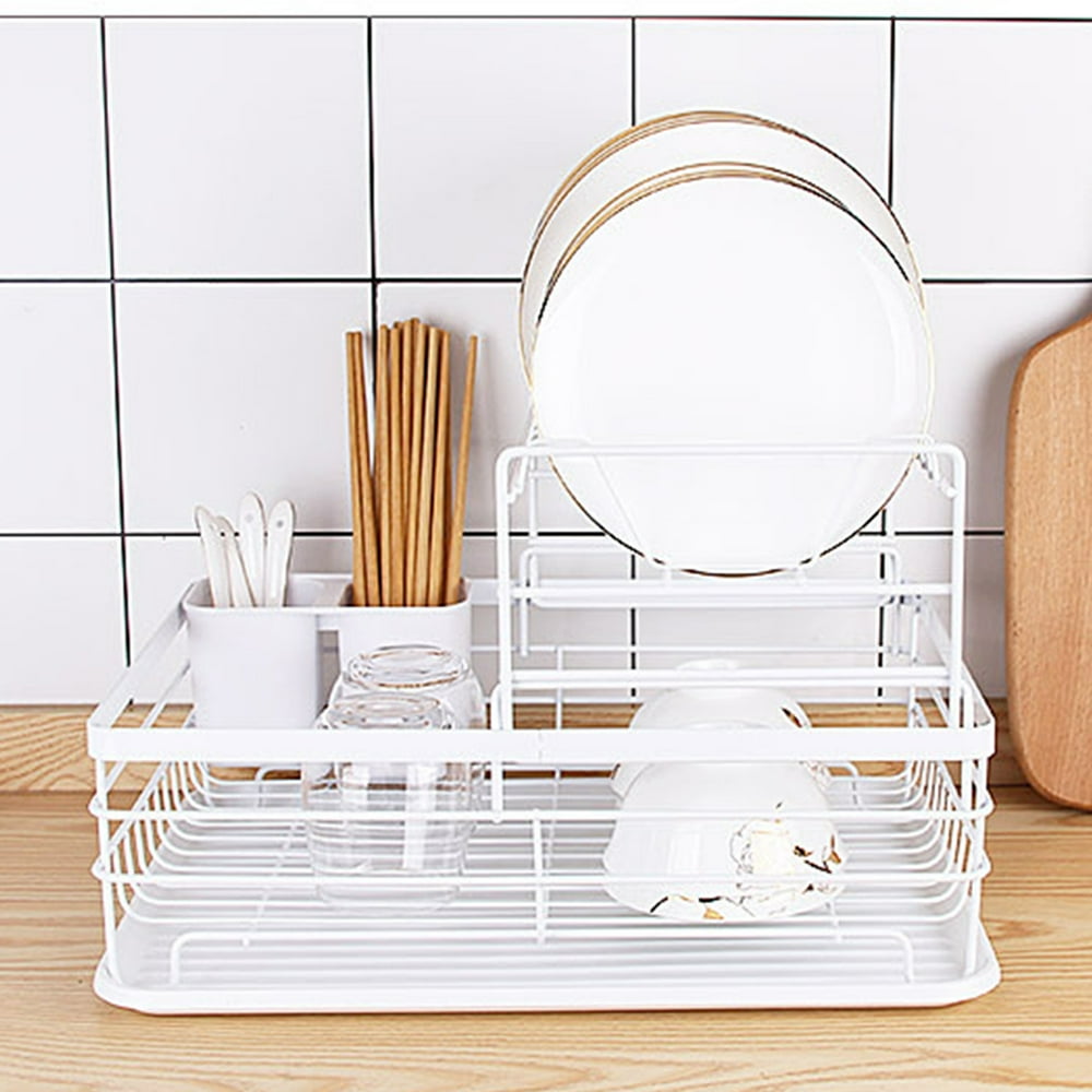 Dish Drying Rack, Dish Rack with Tray Dish Drainer for Kitchen Countertop for Kitchen Walmart