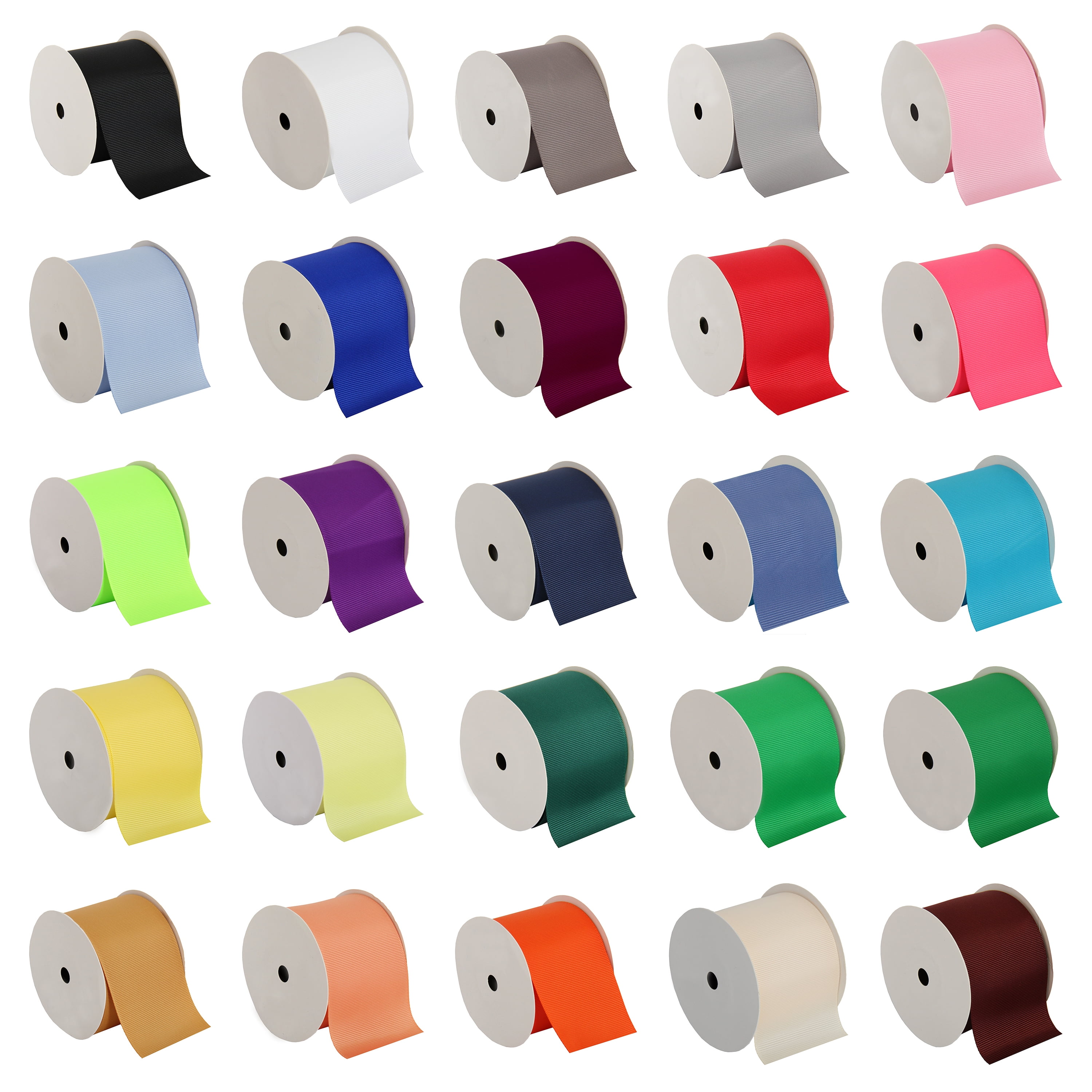 Threadart Grosgrain Ribbon Rolls - 10 yd rolls - 4 Widths 25 Colors - Solid Colors Ribbed Pattern - For Bows, Decorations, Hair Clips, and More - 2 1/4" (2.25") width - Aqua 340