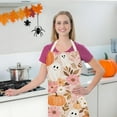 thumbnail image 1 of Halloween Apron with Adjustable Tie and Front Pocket, Dirt-Resistant Polyester for Cooking, Baking, or Crafting, Full Coverage Design for Adults, Machine Washable for Easy Maintenance, 1 of 9