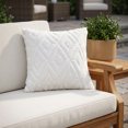 thumbnail image 5 of REGALWOVEN Set of 2 Shaggy Plush Throw Pillow Covers Couch Pillow Covers for Home Beige-1 18" x 18", 5 of 7