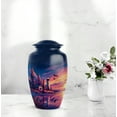 thumbnail image 6 of Lighthouse Funeral Urns For Humans Adult Male, Purple Cremation Urns For Human Ashes For Female, Large Decorative Urn For Mom And Dad, Blue Urn For Ashes Adult , 10 Inch, 6 of 10
