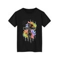 thumbnail image 5 of XCHQRTI Christian Shirts for Women Plus Size Tshirts Cross Faith Shirt Short Sleeve Oversized Graphic Tee, 5 of 10
