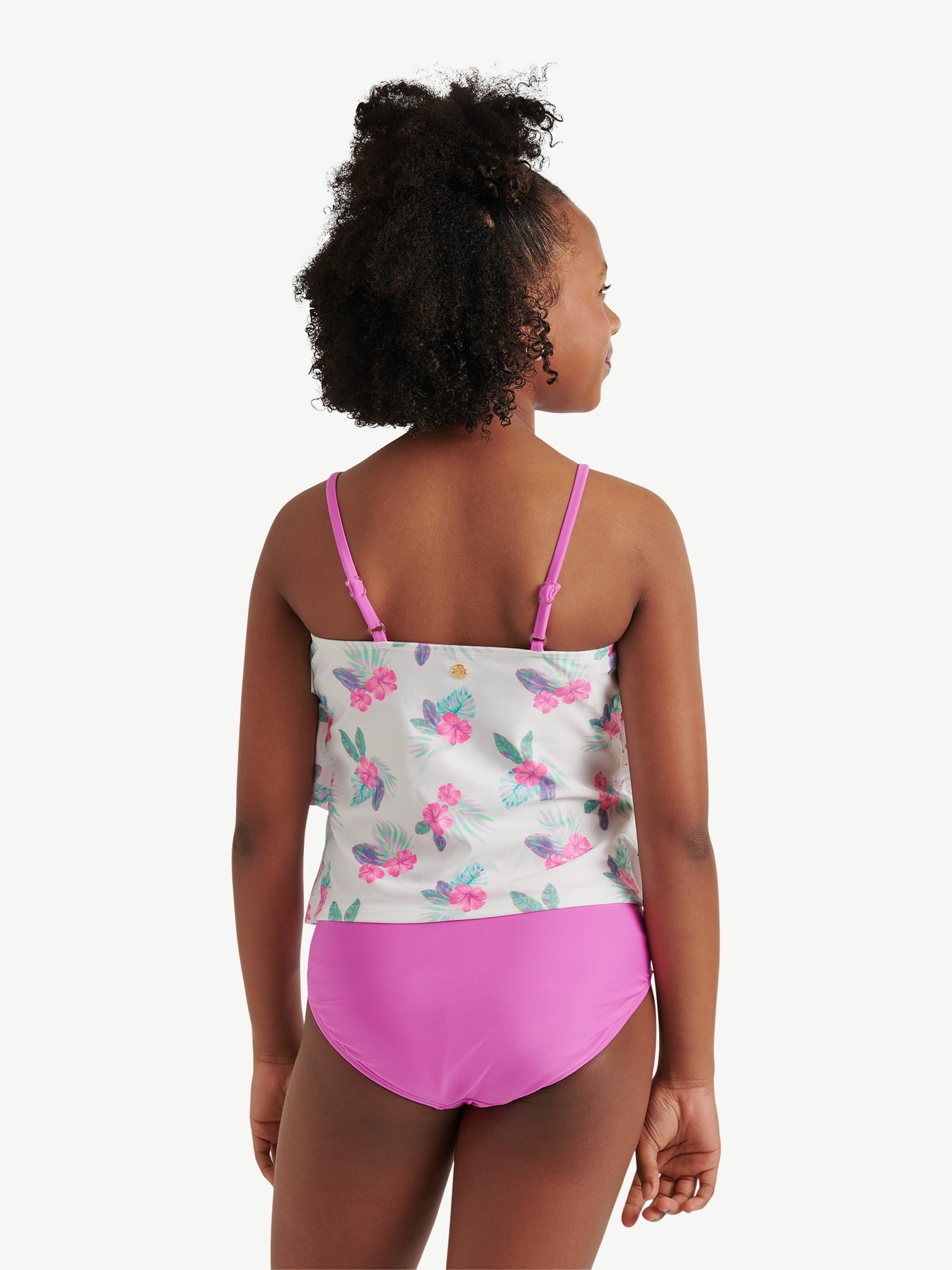 Justice Girls 2 piece Ruffle Tankini Swimsuit, sizes XS-XL