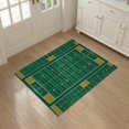thumbnail image 3 of ODIKA 3'x5' Washable Accent Rug Football Field Layout Kickoff Lines Championship Footaball Doormat for Bedside, Nursery Room, Pet Friendly & Non-Shedding, 3 of 7