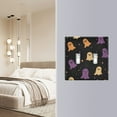 thumbnail image 4 of Yayeee Toggle Light Switch Wall Plate 2-Gang 4.56"x4.48" Decorative Outlet Cover, Black Halloween Ghosts, 4 of 7