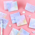 thumbnail image 3 of 50sheets Colorful Starry Sky Sticker Paper Notes Posted It Sticky Note Pads Notepads Posits Stationery Office Message Stickers, 3 of 6