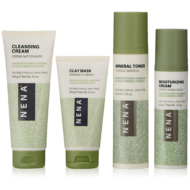 Kit de Cuidado Natural para la Piel NENA Glacial 4 Artículos