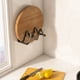 thumbnail image 4 of Estante para tapas de olla y soporte para tabla de cortar montado en la pared - Organizador de cocina de aleación de aluminio, blanco (23x10x3,5cm), 4 of 6