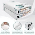 thumbnail image 4 of Queen Quilt Set 90''x96'', Coastal Jellyfish Lightweight Bedspread Coverlet Set with 2 Pillow Shams, Ocean Nautical Starfish Coral Seaweed Breathable All Season Quilt Bedding for Bedroom/Guest Room, 4 of 9