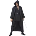 thumbnail image 4 of Hooded Robe Cloak - Medieval Renaissance Wizard Monk Priest Costume, Dark Gothic Knight Cape for Halloween Cosplay, 4 of 7