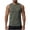 Army Green, variant on Man Printed Casual Outdoor Climbing Running Reflective Wear Sleeve Round-Neck Tank Top