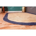 thumbnail image 6 of Chouhan Rugs Natural Jute Navy Bordered Rug Bohemian Rug Decor Rug Handwoven Rug Custom Rug Decorative Rug, 6 of 6