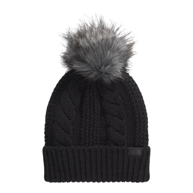 Gorro The North Face Oh Mega Fur Pom para mujer TNF, color negro