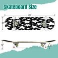 thumbnail image 2 of 31'' Complete Skateboard 7 Layer Canadian Maple Double Kick Deck Skateboards Stars splash Black white cosmic space Free hand drawn star Skate Board for Beginner Adult Gifts, 2 of 5