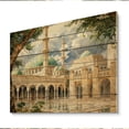 thumbnail image 2 of Designart "Religious Scene at the Prophet s Mosque I" Islamism Print on Natural Pine Wood, 2 of 5