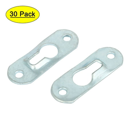 

Uxcell Hardware 1.8 Length Metal Glass Mirror Picture Hanging Plate Bracket 30 Pack